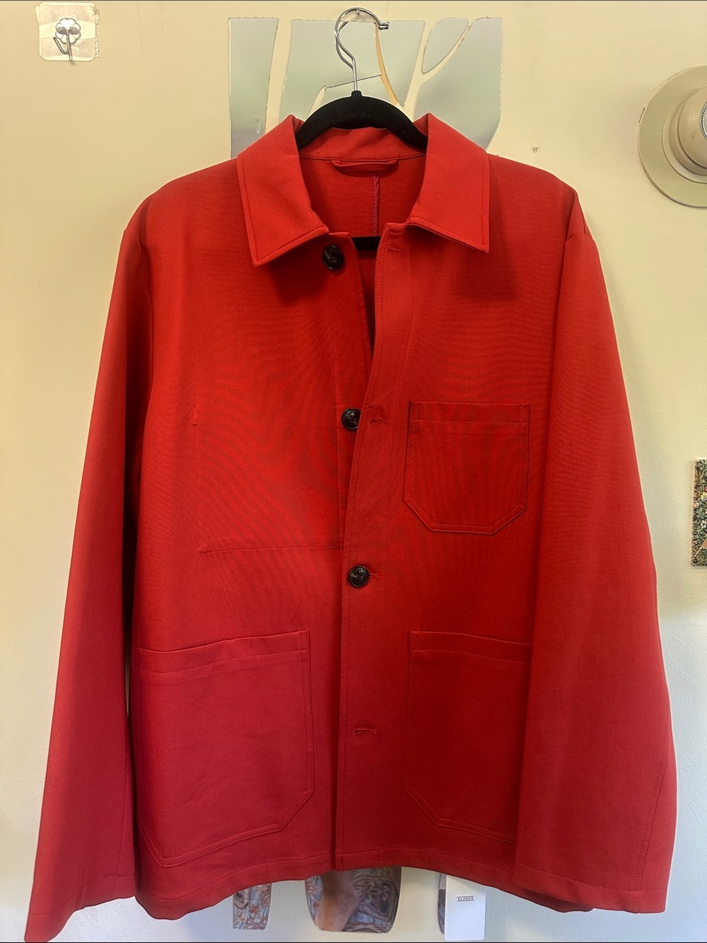 NWT Closed Men's Vibrant Red Field Jacket (M)